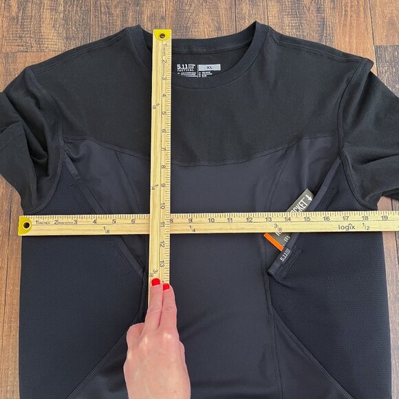 5.11 Cams Short Sleeve Base Layer Shirt Carry Conceal Padded 41222 Size XL Black - Picture 12 of 14